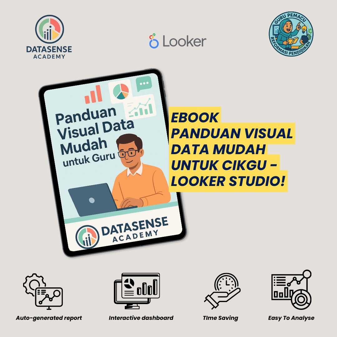 Ebook Cover - Panduan Visual Data Mudah untuk Cikgu